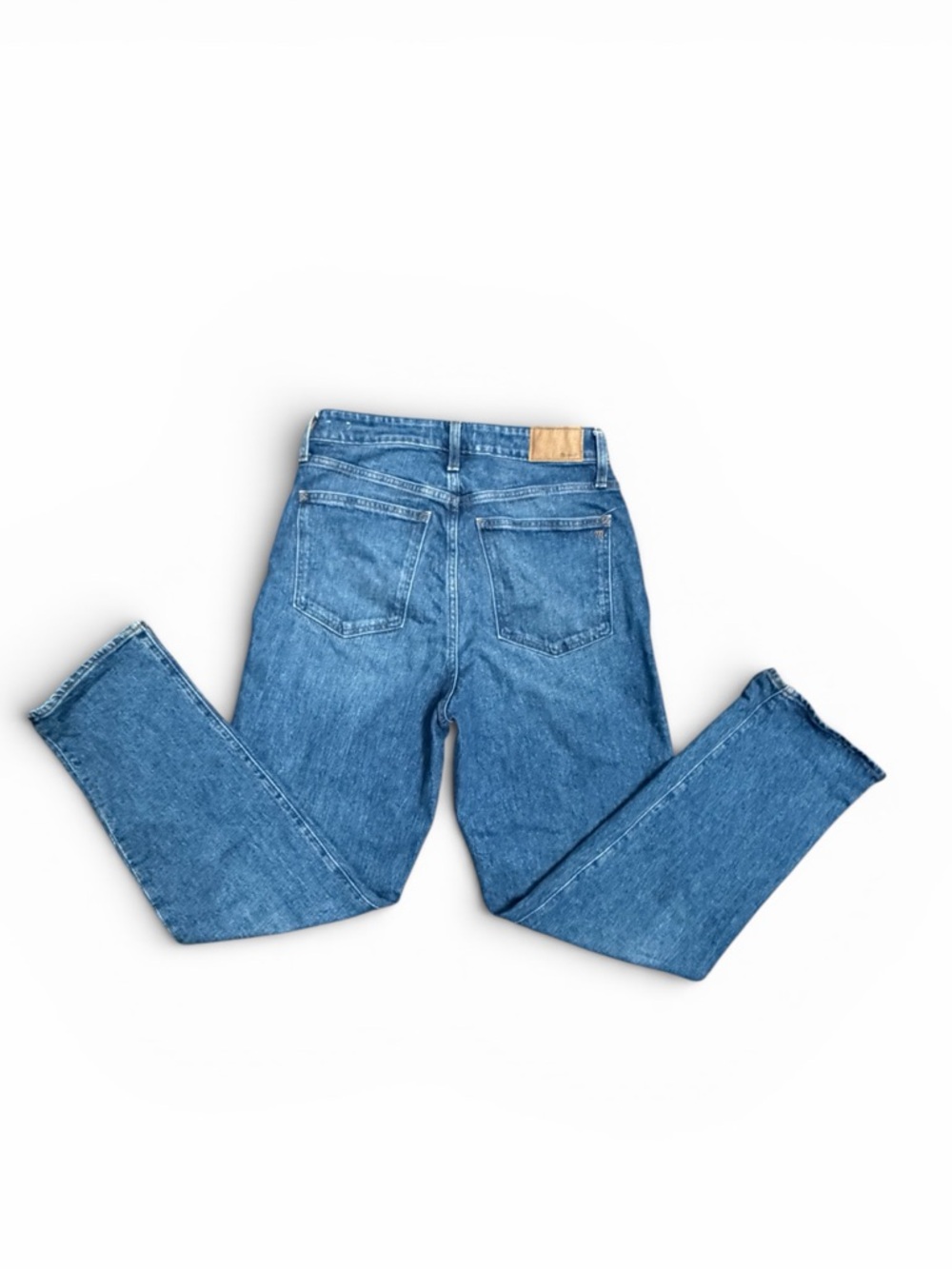 Madewell Classic High-Rise Straight Leg Jeans - Blue - Picture 2 of 3